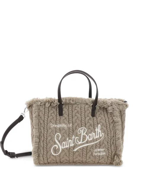 MC2 Saint Barth bolso shopper deshilachado de punto de ochos
