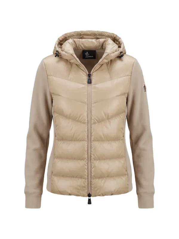 Moncler Grenoble Hooded Cardigan in Neutrals