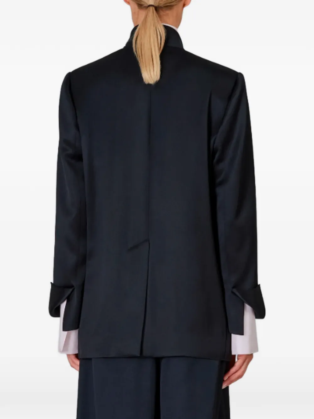 SA SU PHI Lauren belted blazer Zwart