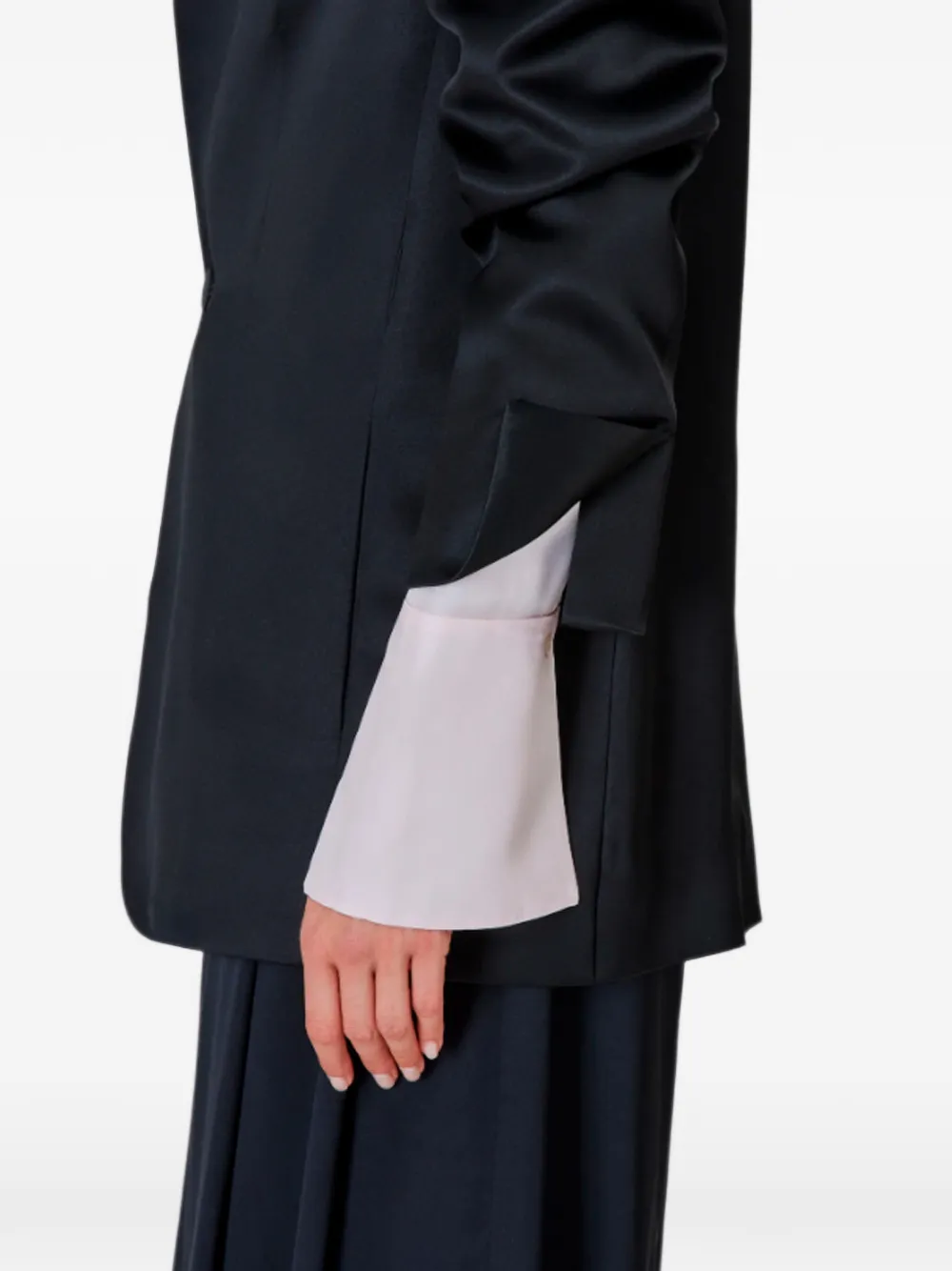 SA SU PHI Lauren belted blazer Zwart