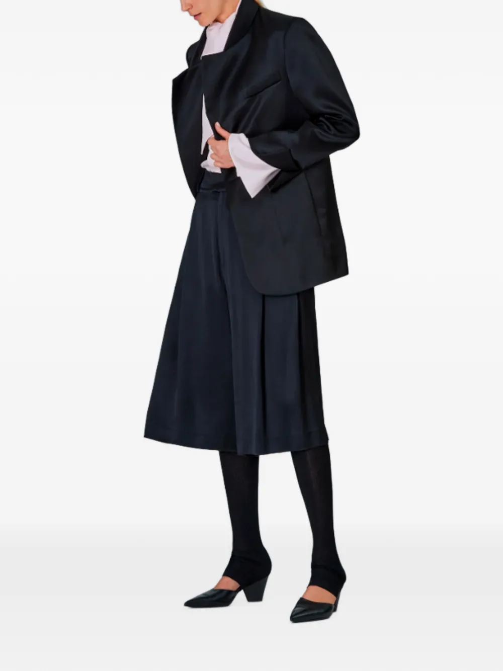 SA SU PHI Lauren belted blazer Zwart