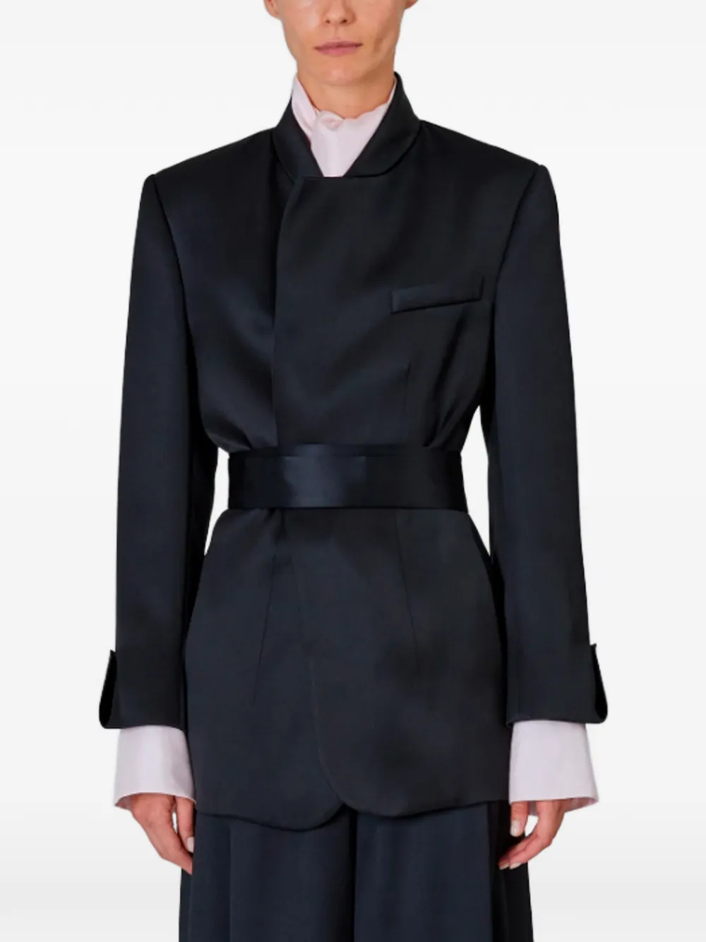 Sa Su Phi Lauren Belted Blazer In Black