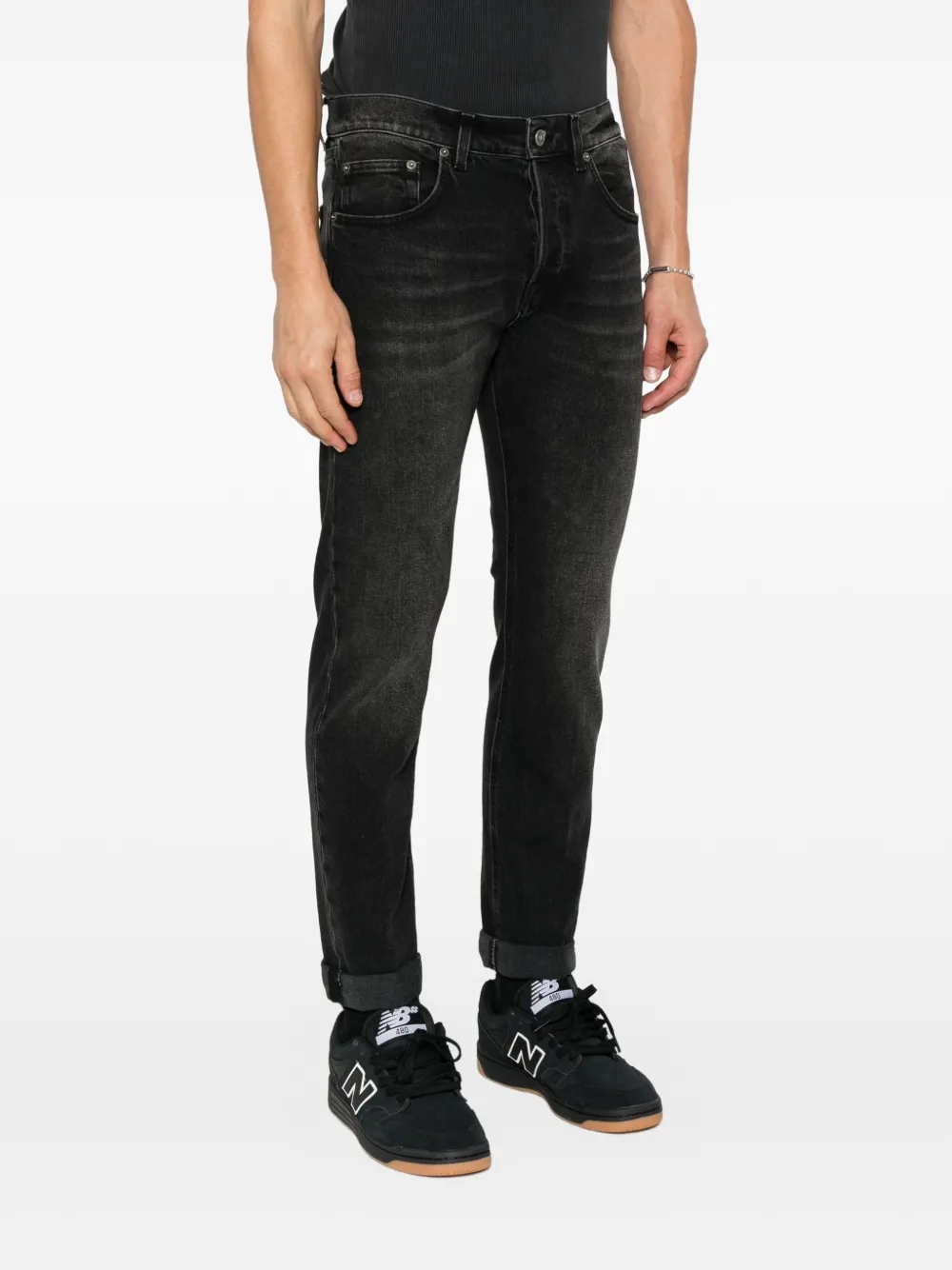 DONDUP Jeans met vervaagd effect Zwart