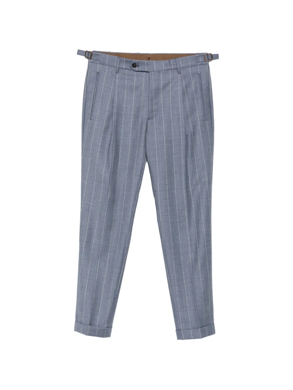 Berwich Retro pinstriped pleated trousers