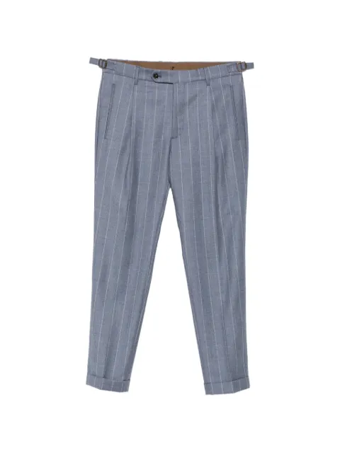 Berwich Retro pinstriped pleated trousers