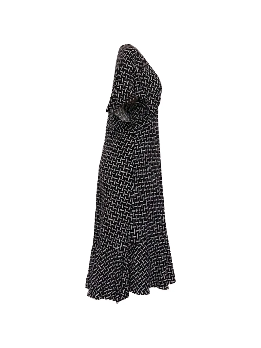 Diane Von Furstenberg Vintage Printed V-neck dress - Nero