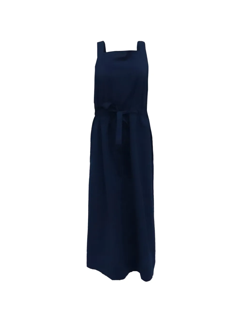 Max Mara robe Panfilo mi-longue à taille ceinturée - Bleu