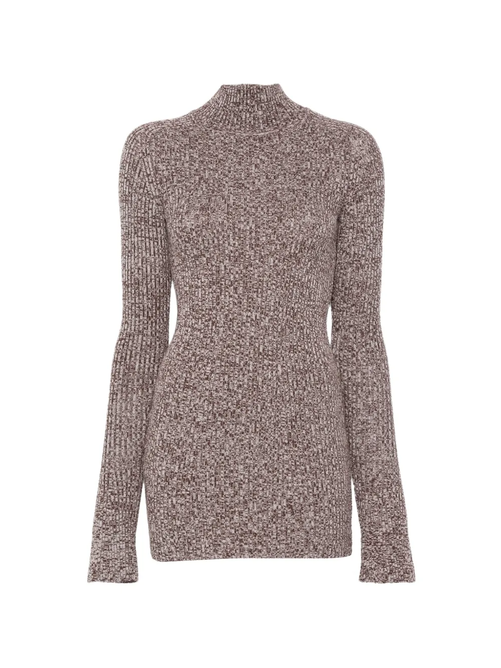 Sportmax pull en maille côtelée à fermeture zippée - Marron Sportmax pull en maille côtelée à fermeture zippée - Marron