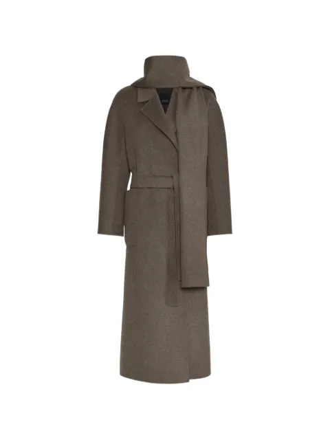 'S Max Mara abrigo con detalle de mascada y cinturón
