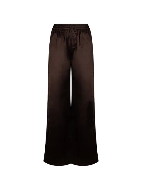 Derhy pantalones Capucine anchos con acabado satinado