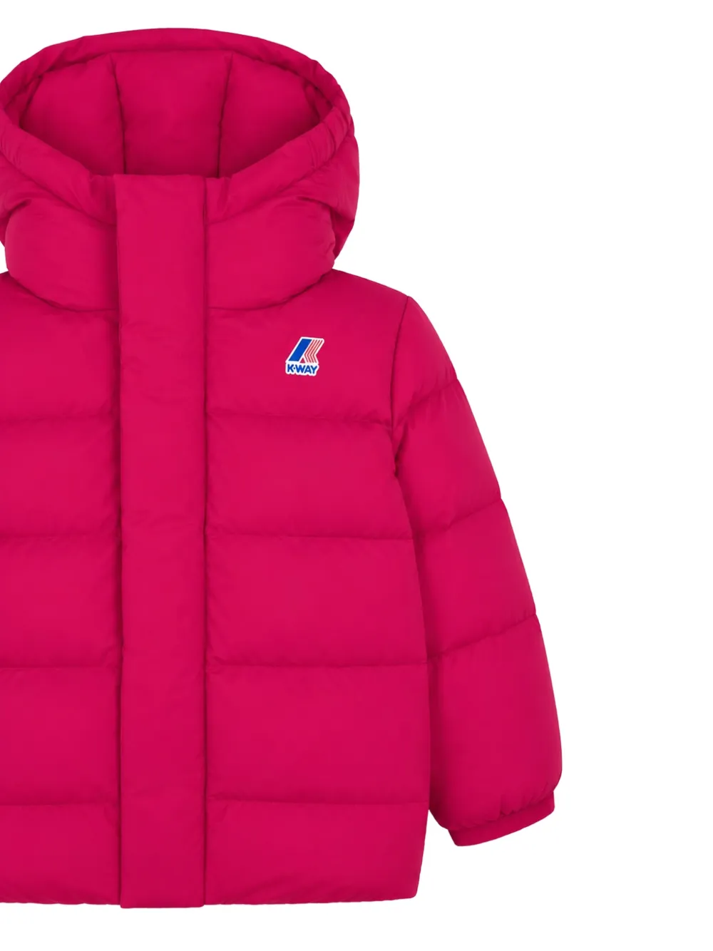 K Way Kids Aurele gewatteerd jack met capuchon Roze