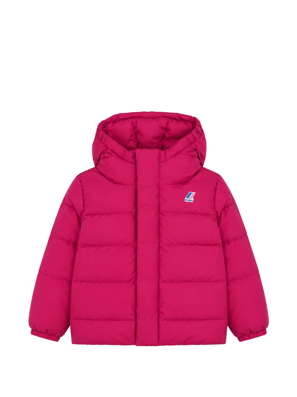 K Way Kids Aurele quilted hooded jacket - Rosa