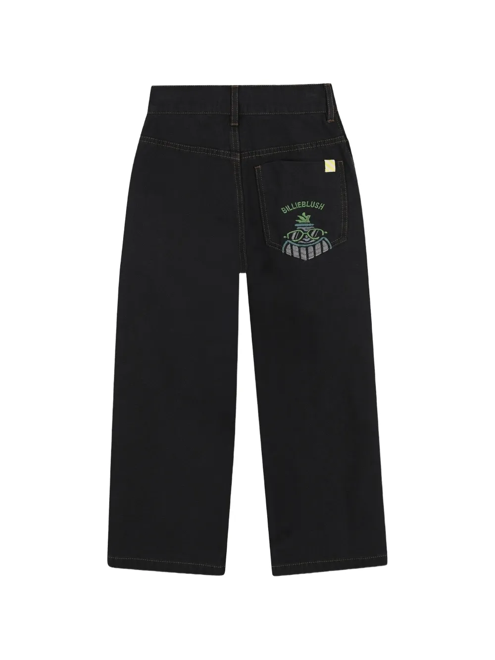 Billieblush Jeans met geborduurd logo Zwart