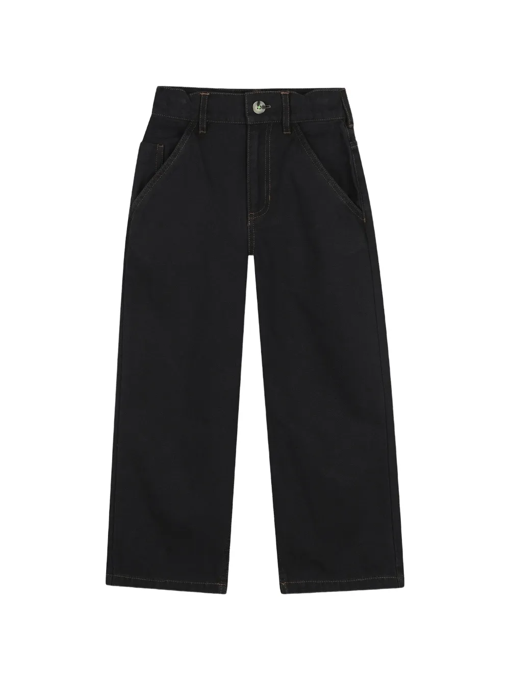 Billieblush jean droit à logo brodé - Noir Billieblush jean droit à logo brodé - Noir