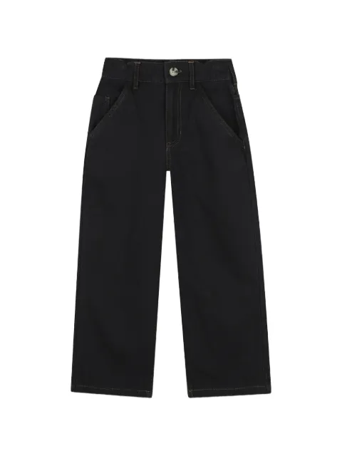 Billieblush embroidered-logo straight-leg jeans