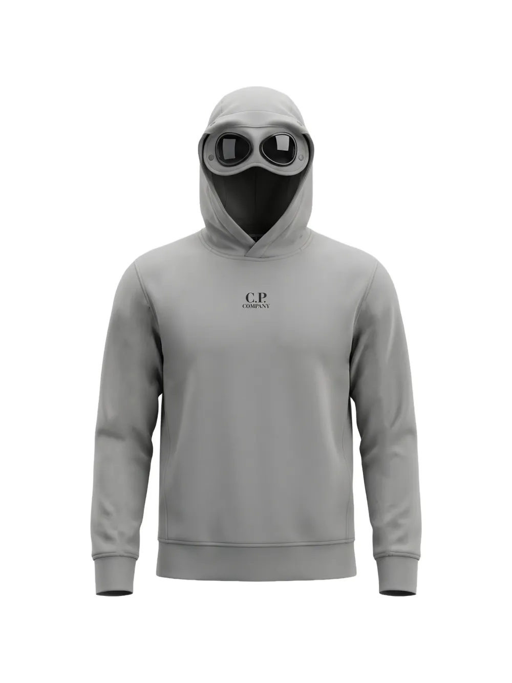 C.P. Company Kids Hoodie met logoprint en bril-detail Grijs
