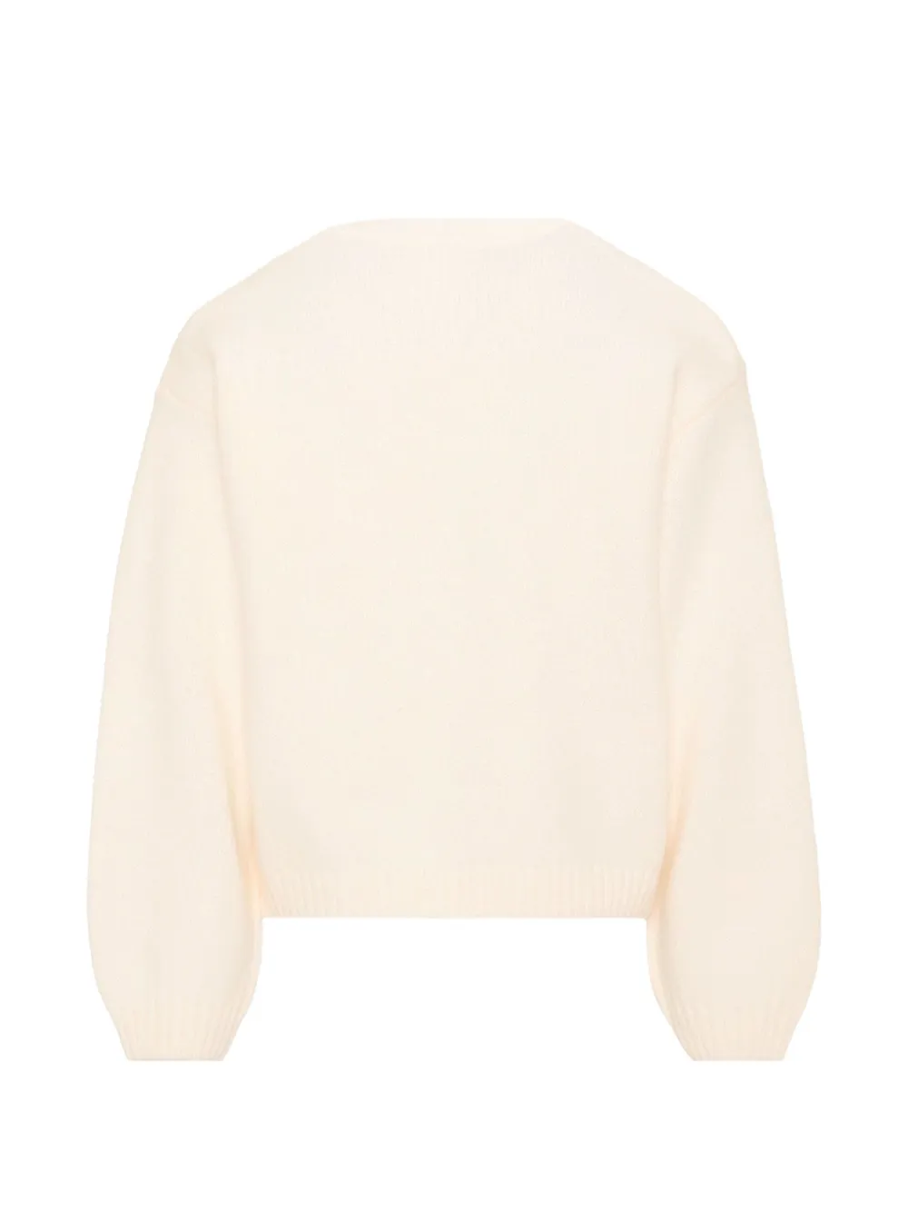 Billieblush sequin-embellished intarsia-knit sweater Wit