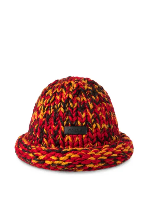 Nicholas Daley chunky-knit logo-patch beanie hat