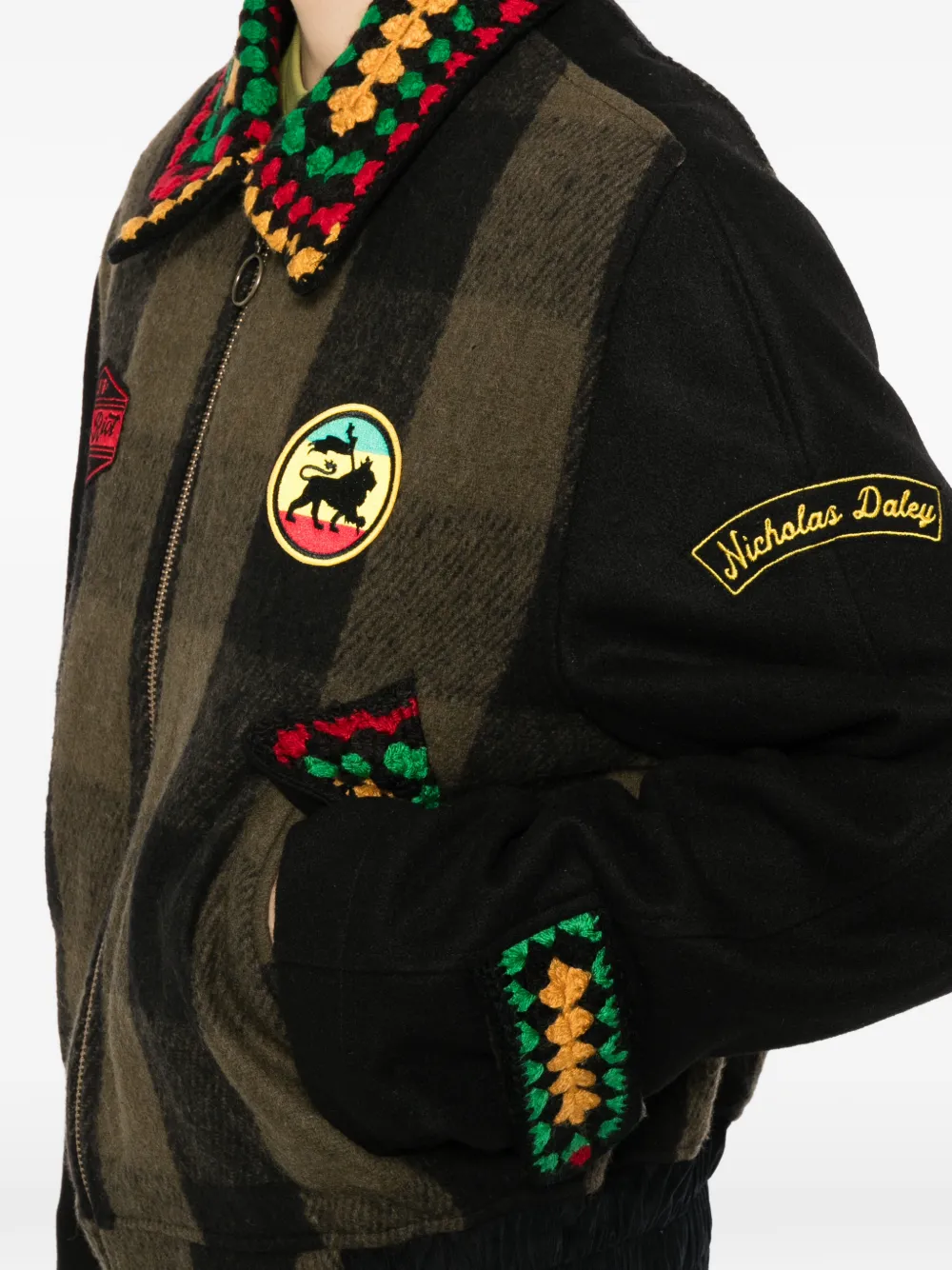 Nicholas Daley Jack met geborduurd logo Groen
