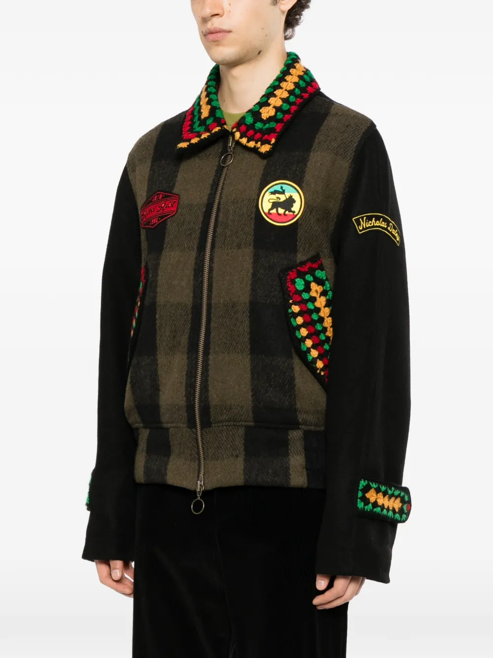 Nicholas Daley Jack met geborduurd logo Groen