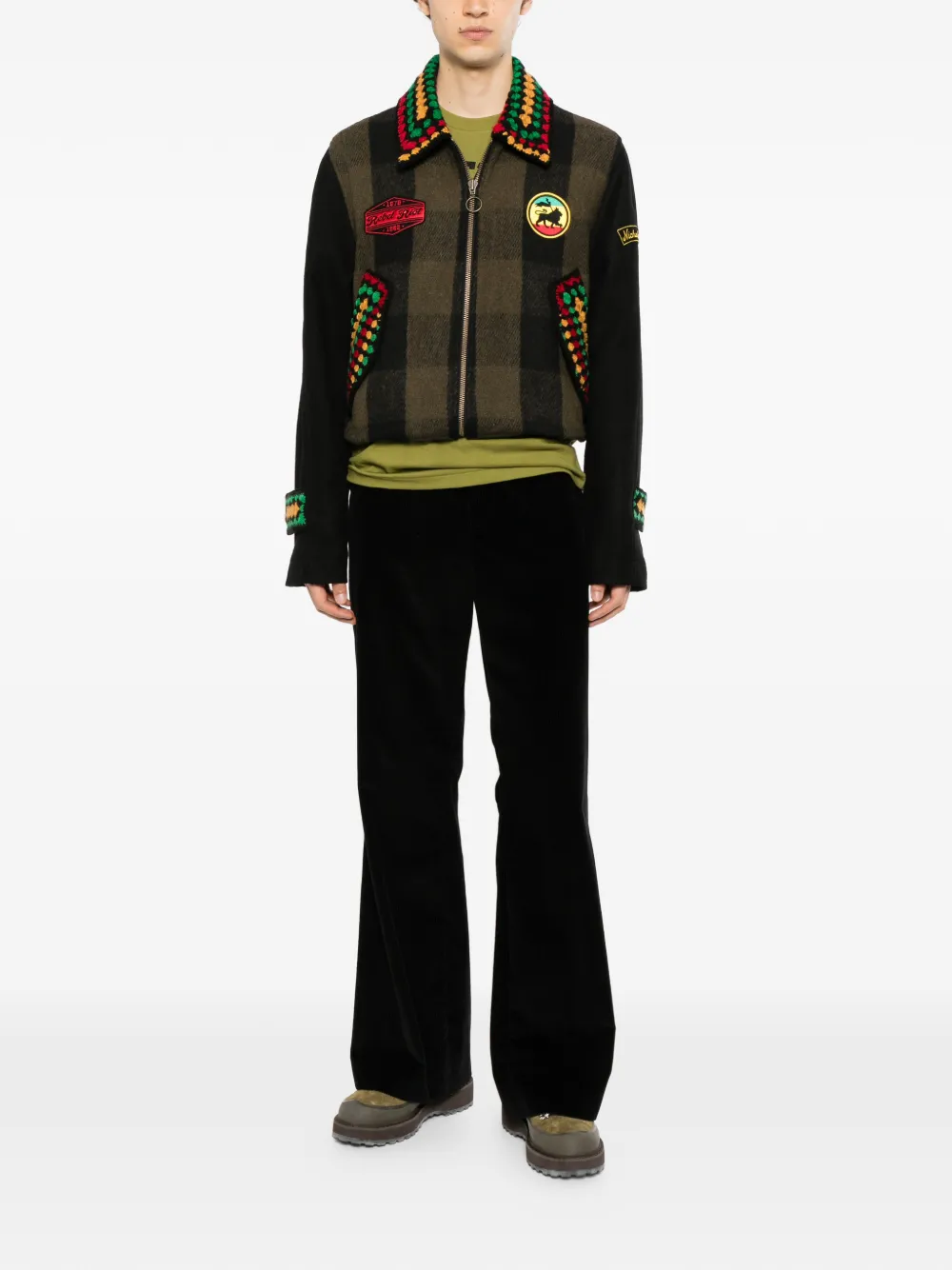 Nicholas Daley Jack met geborduurd logo Groen