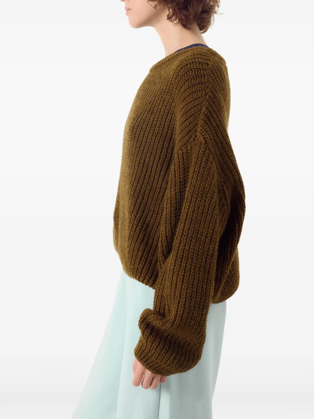 American Vintage Cyrow ribbed-knit sweater Bruin