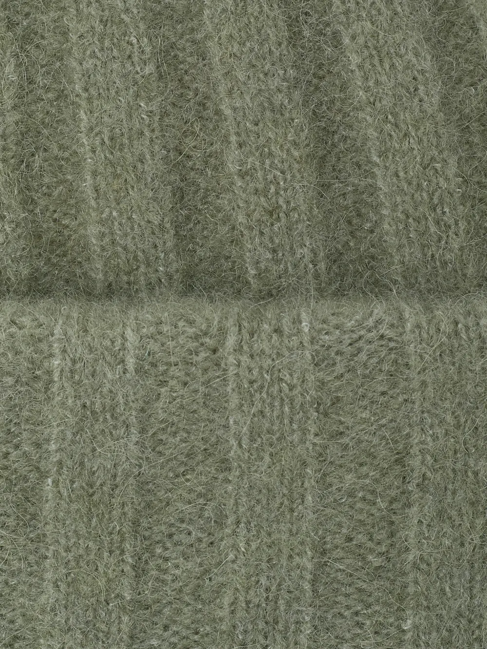 American Vintage Vitow ribgebreide muts Groen