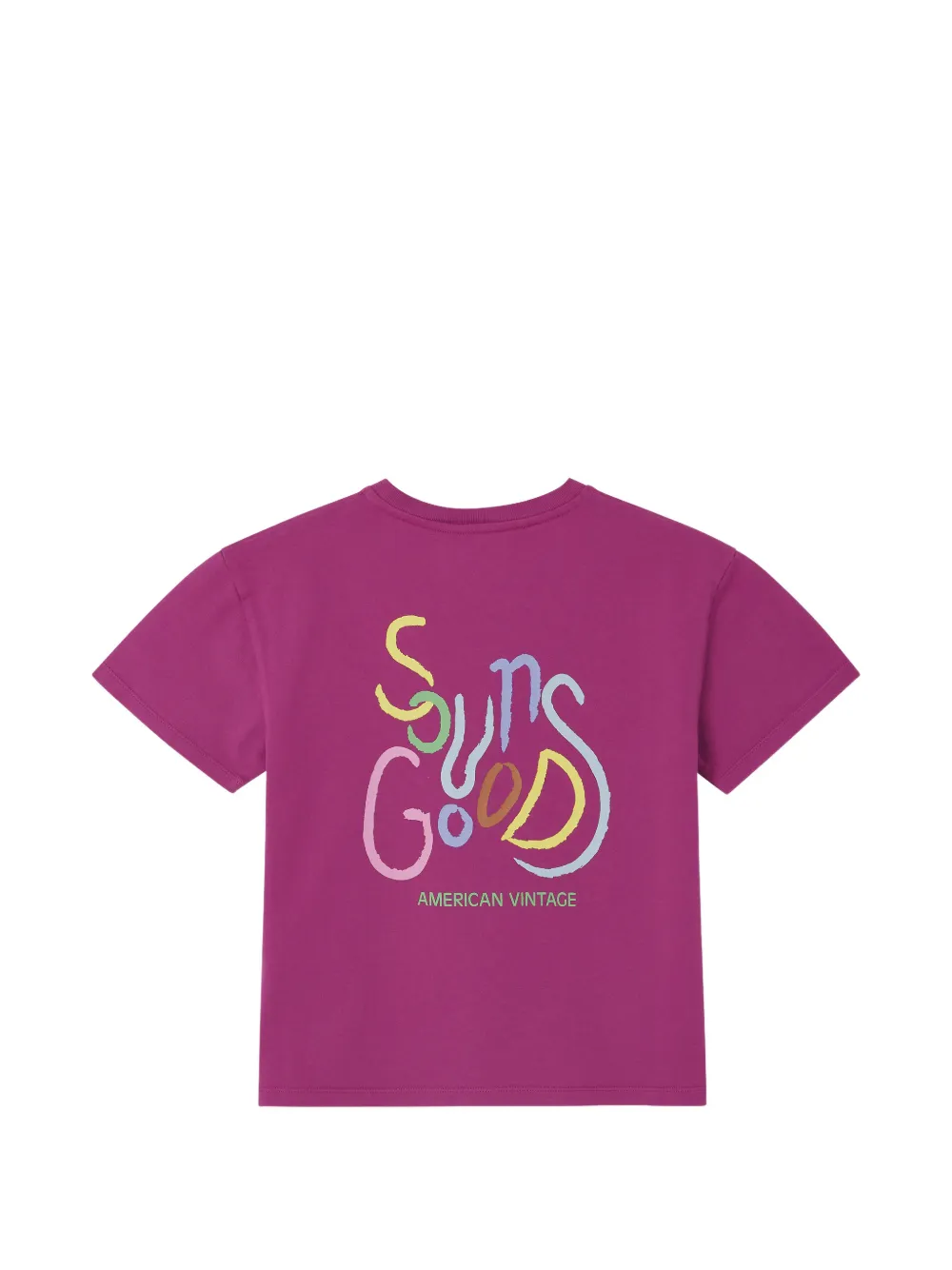 American Vintage Kids Fizvalley T-shirt Paars