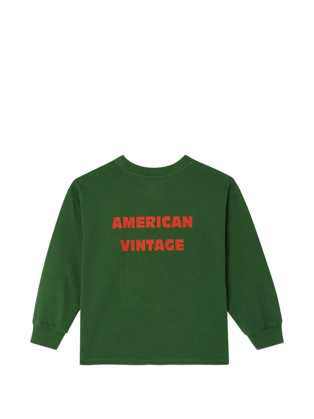 American Vintage Kids Fizvalley long-sleeve T-shirt Groen