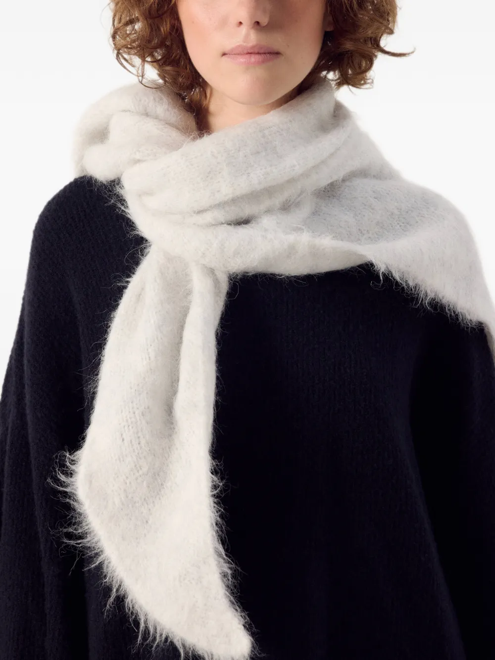 American Vintage Niby triangular-shape scarf Beige