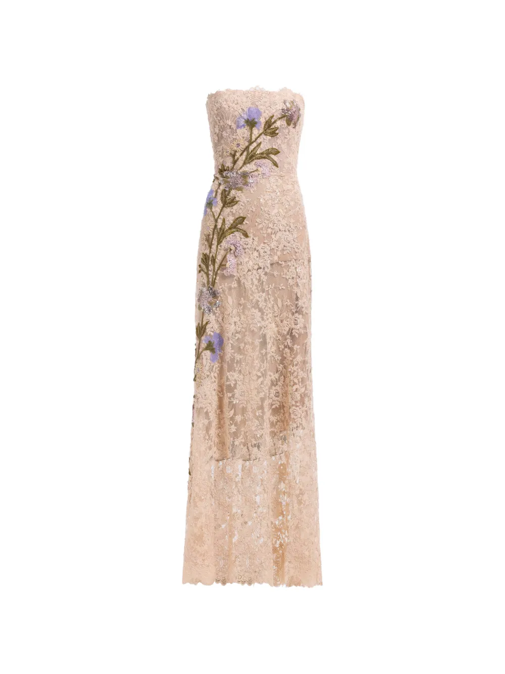 Elie Saab bead-embroidered lace maxi dress