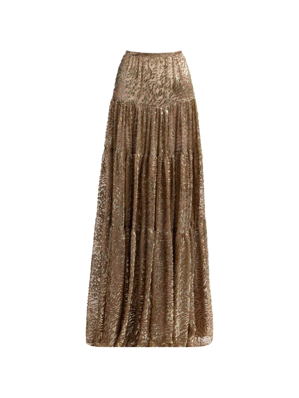 Elie Saab tiered maxi skirt