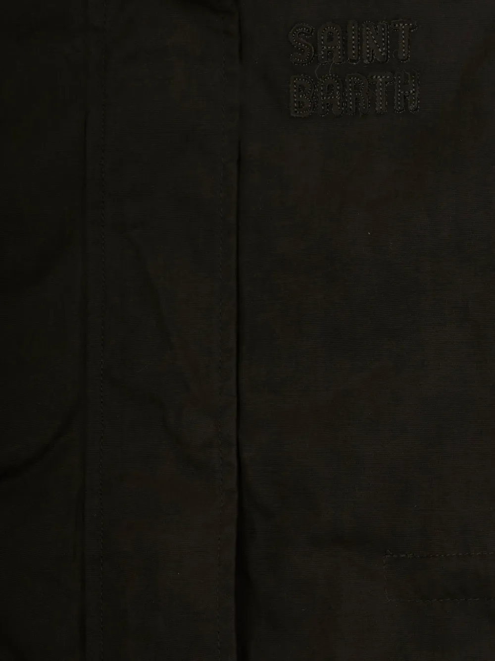 MC2 Saint Barth Kids Brenna hooded parka coat Groen