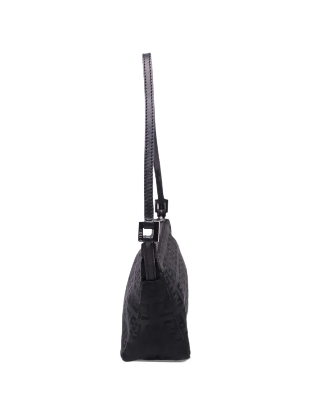 Fendi Pre-Owned mini logo-pattern shoulder bag Zwart