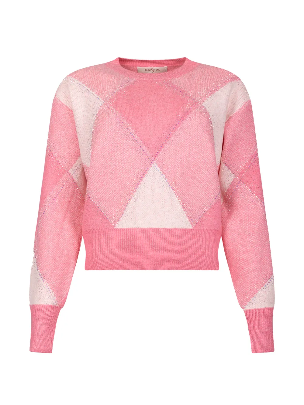 Derhy Natasha Crystal-embellished Sweater In Pink