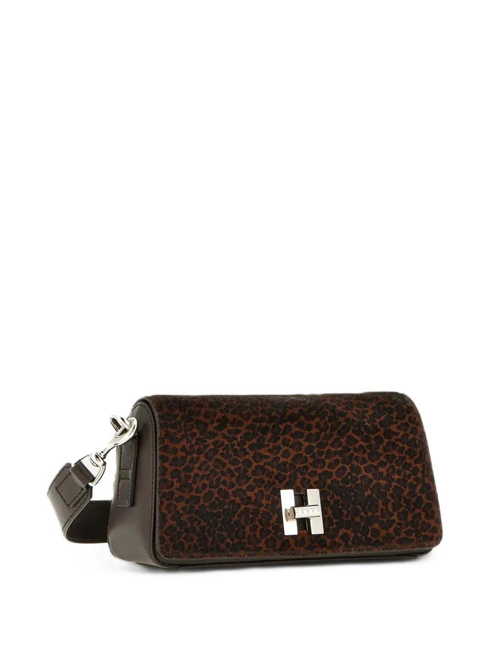 Hogan mini sac H-Turn à rabat - Marron Hogan mini sac H-Turn à rabat - Marron