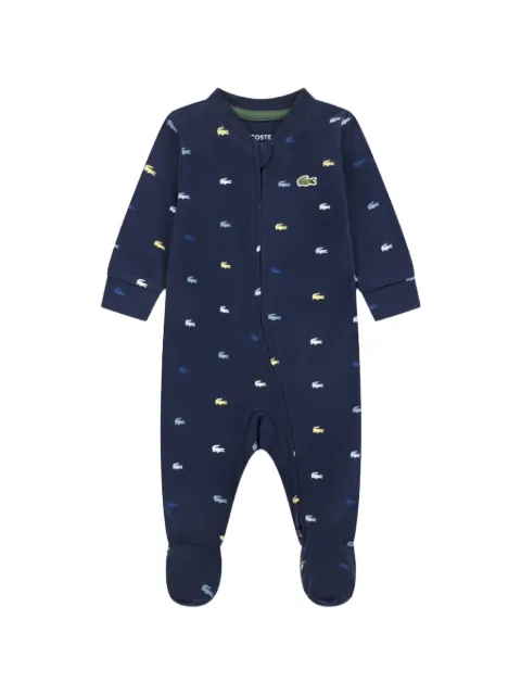 Lacoste Kids logo-print sleepsuit