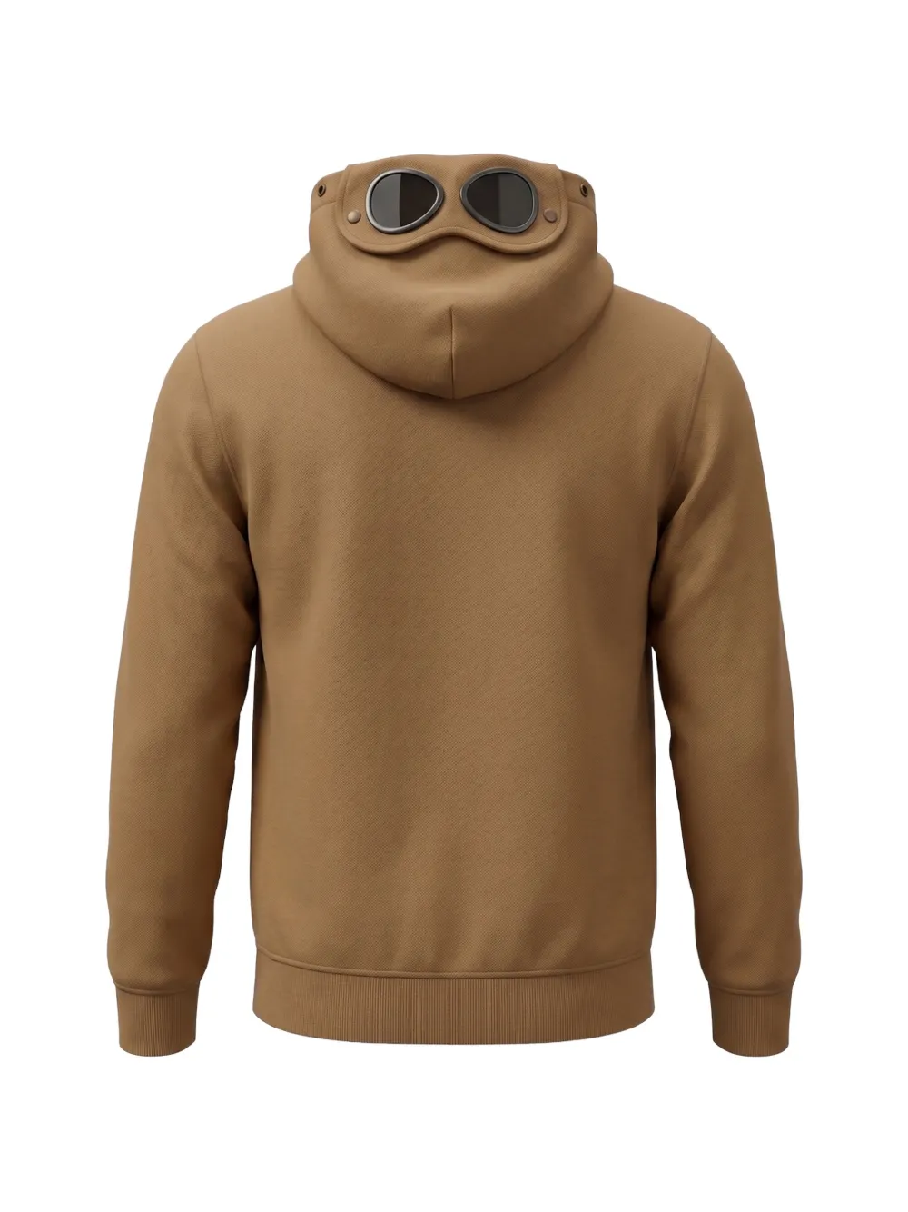 C.P. Company Kids Hoodie met logoprint en bril-detail Bruin