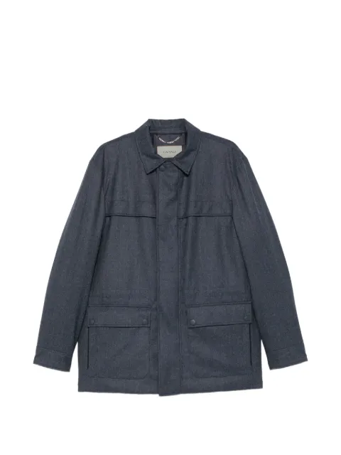 Canali wool zip-up jacket