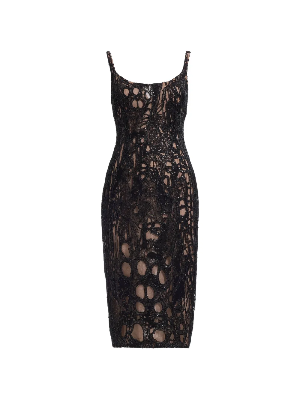 Elie Saab sequin-embroidered midi dress