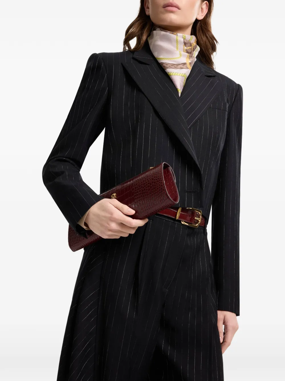 Elie Saab Blazer met krijtstreep Zwart