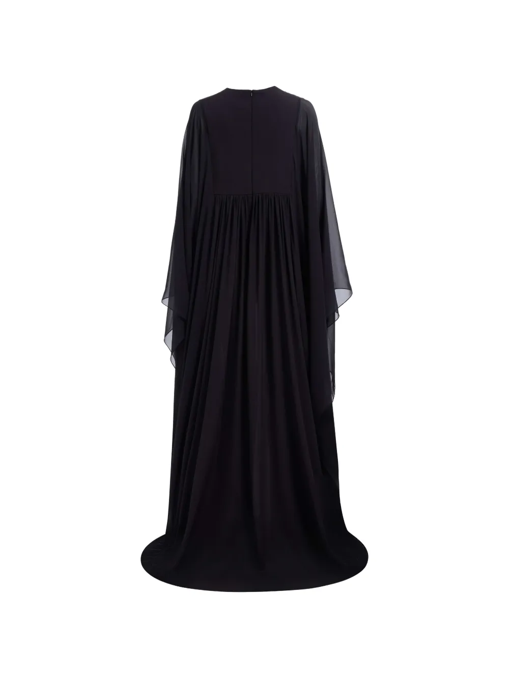 Elie Saab Zijden maxi-jurk met verfraaide details Zwart