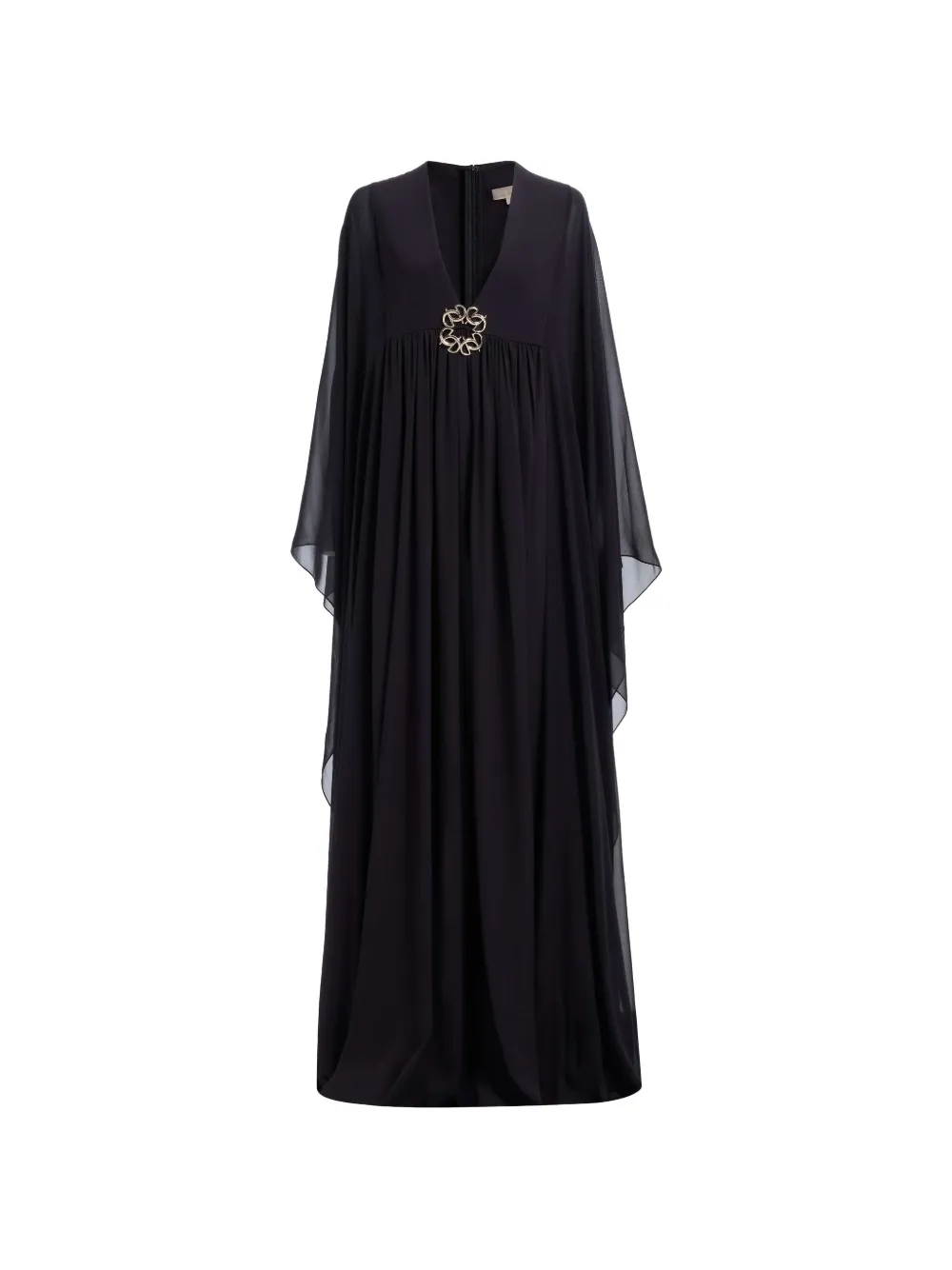 Elie Saab embellished-detail silk maxi dress