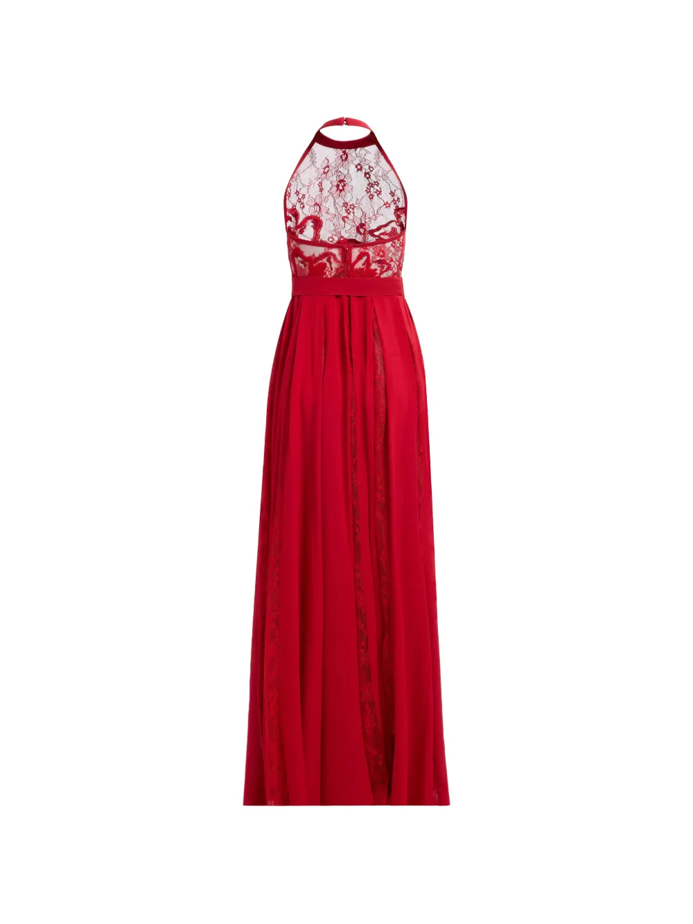 Elie Saab Maxi-jurk met kant Rood