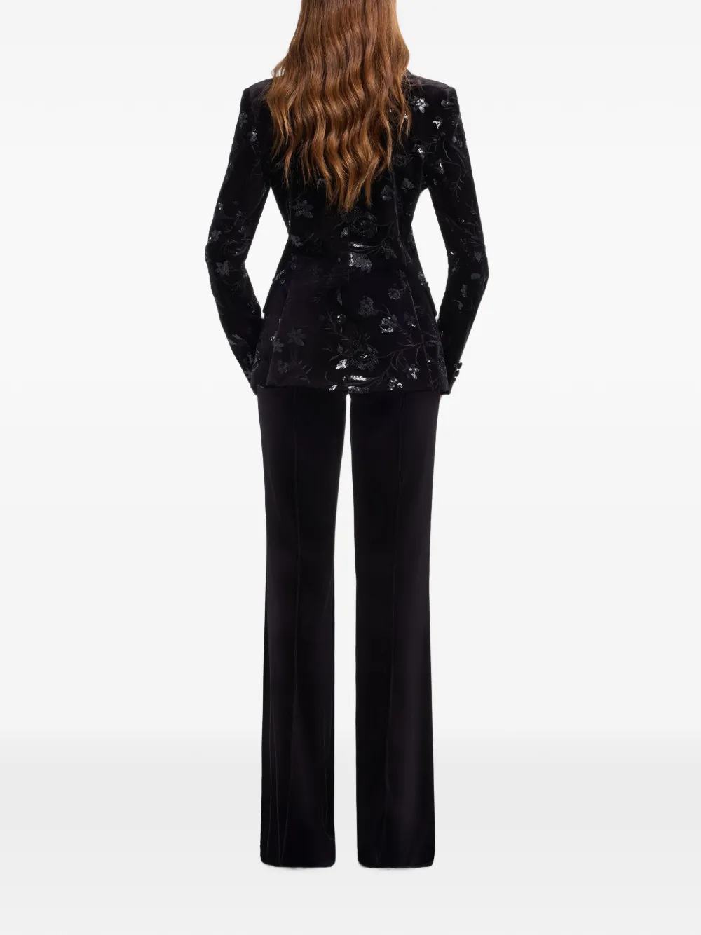 Elie Saab High waist flared broek Zwart