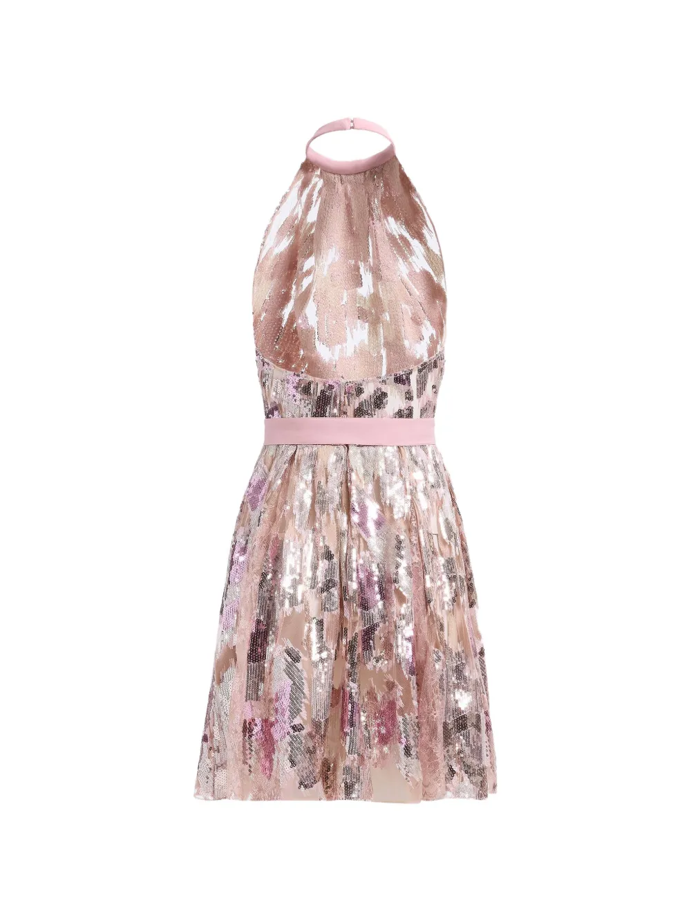 Elie Saab Mini-jurk met pailletten Roze