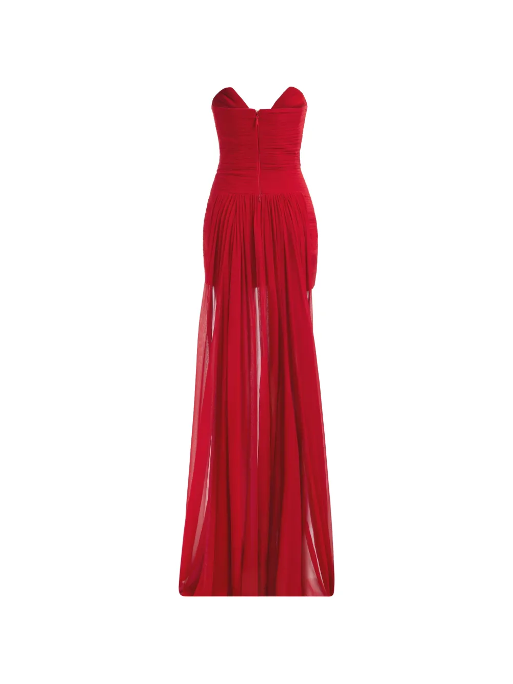 Elie Saab Gedrapeerde mini-jurk Rood