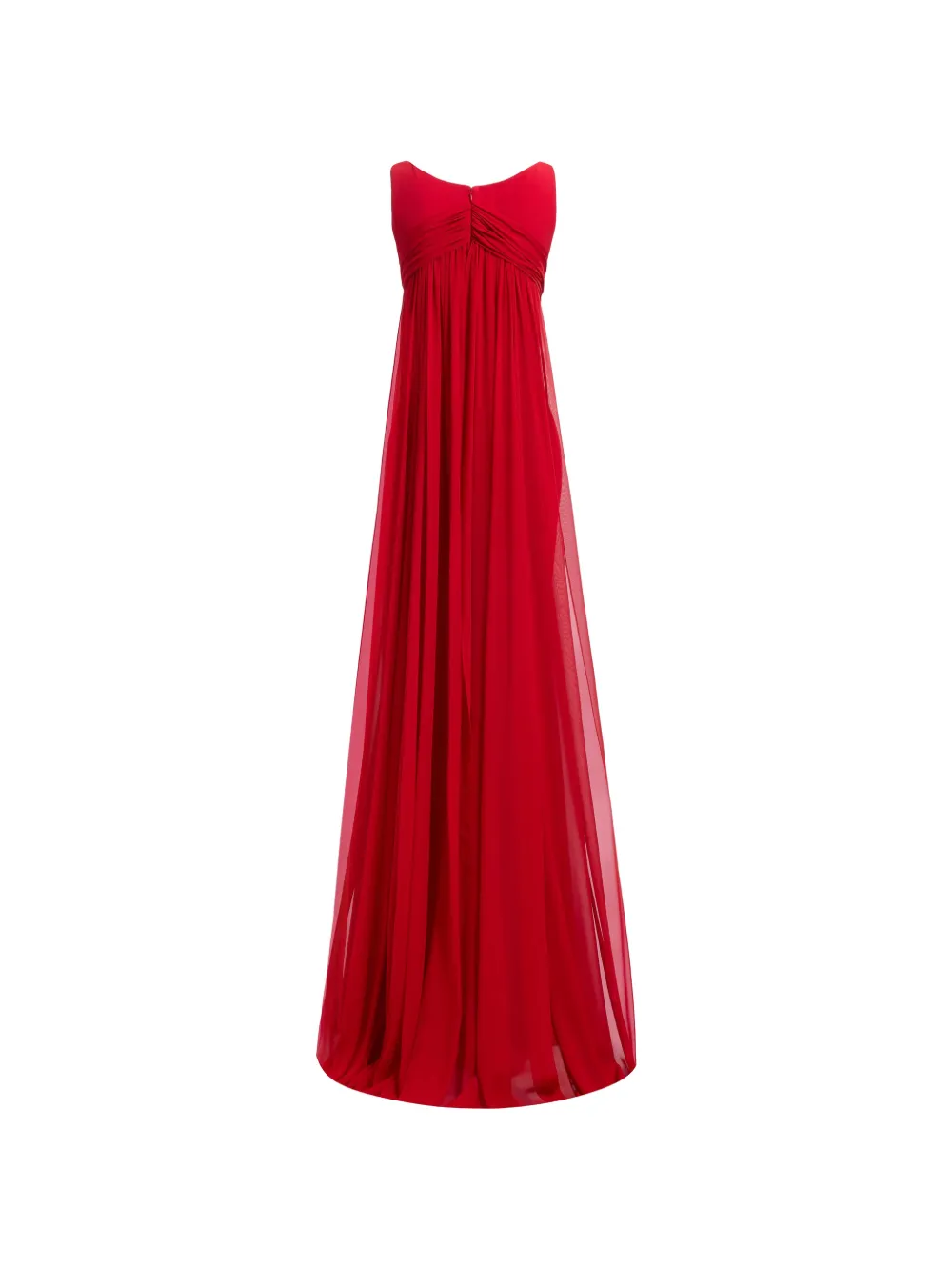 Elie Saab Maxi-jurk met ruches Rood