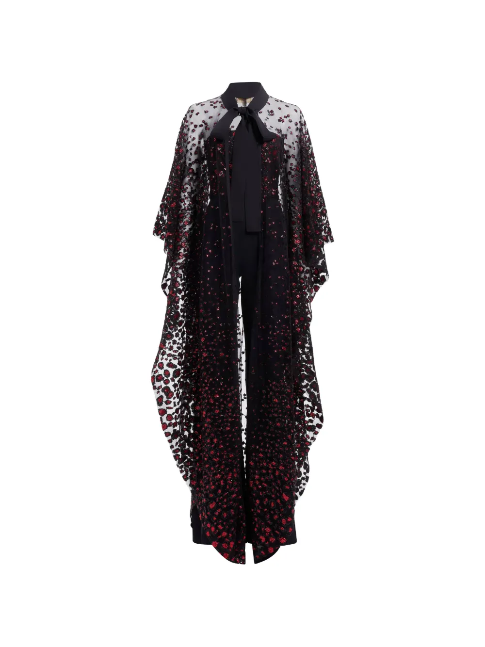 Elie Saab sequin-embellished cape