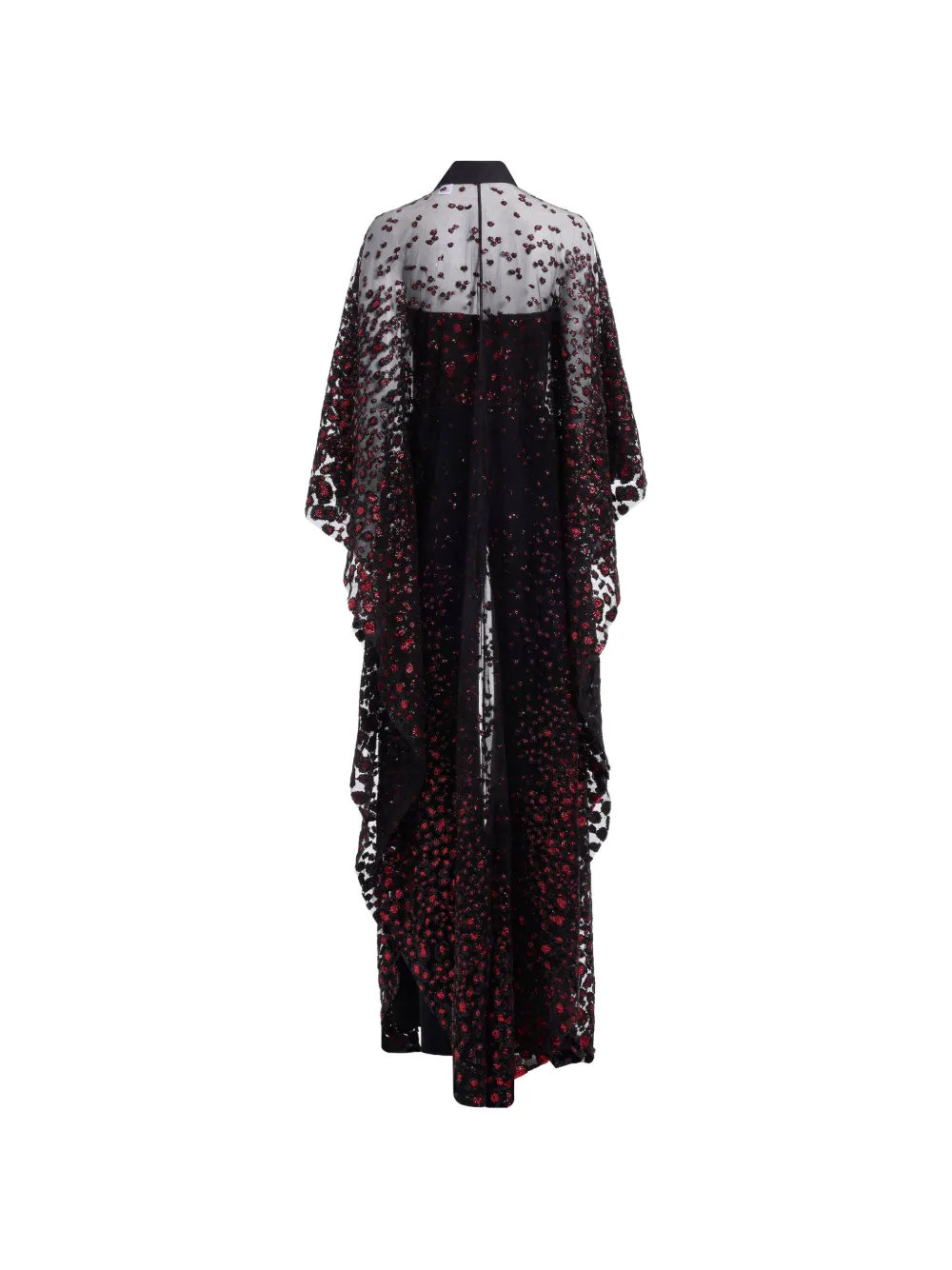 Elie Saab Cape verfraaid met pailletten Zwart